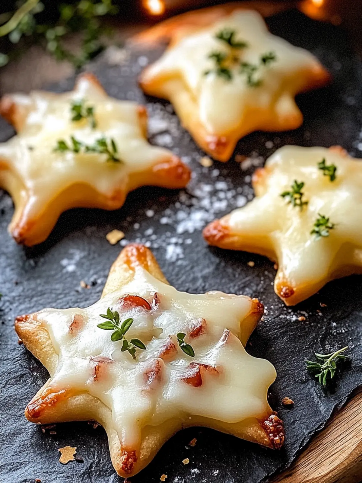 Mini Flammkuchen Sterne für die perfekte Party 5 Mini Flammkuchen Sterne