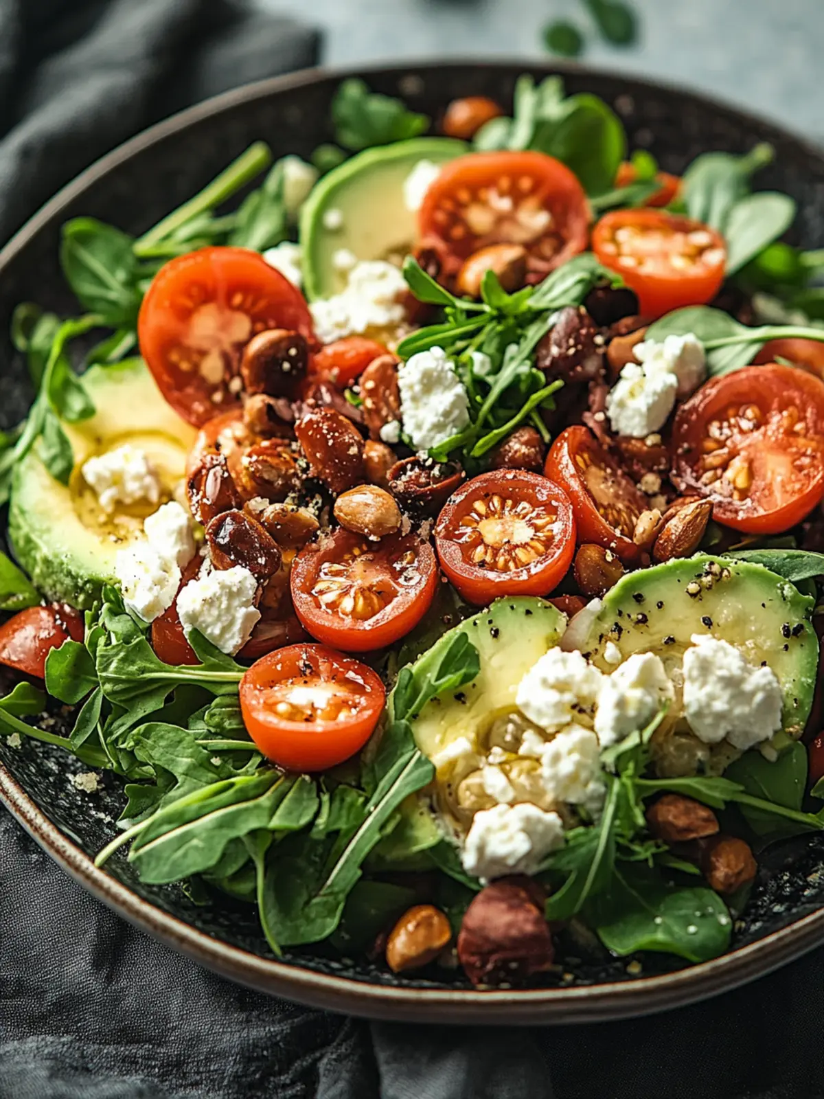 Roter Linsensalat mit Rucola - Schnell und gesund 4 Roter Linsensalat mit Rucola