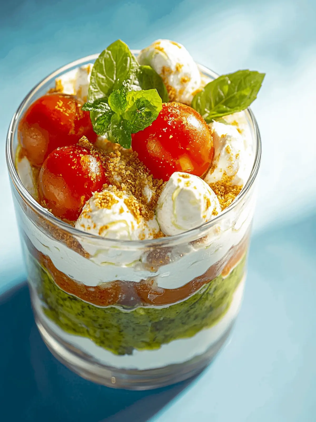 Tomaten Mozzarella Tiramisu – Kreativ und Lecker 4 Tomaten Mozzarella Tiramisu