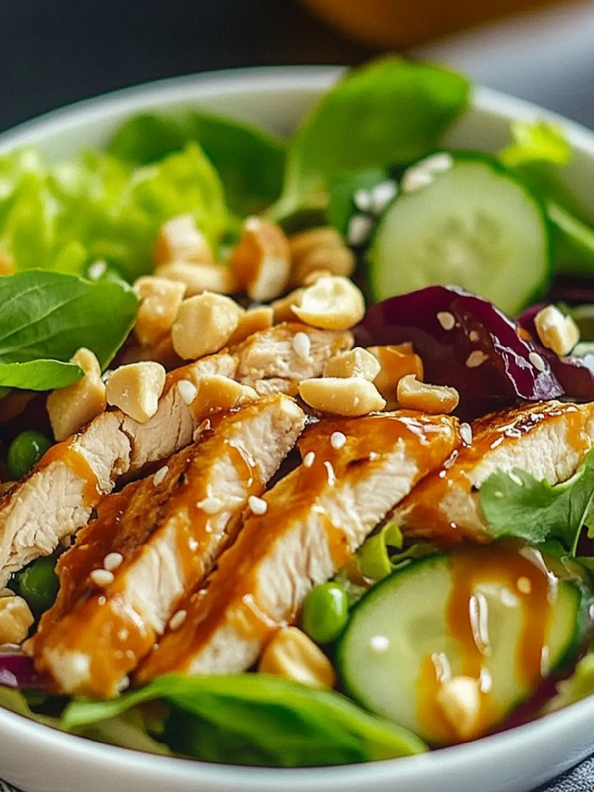 Unglaublicher Sesam Huhn Salat für heiße Sommertage 4 Unglaublicher Sesam Huhn Salat