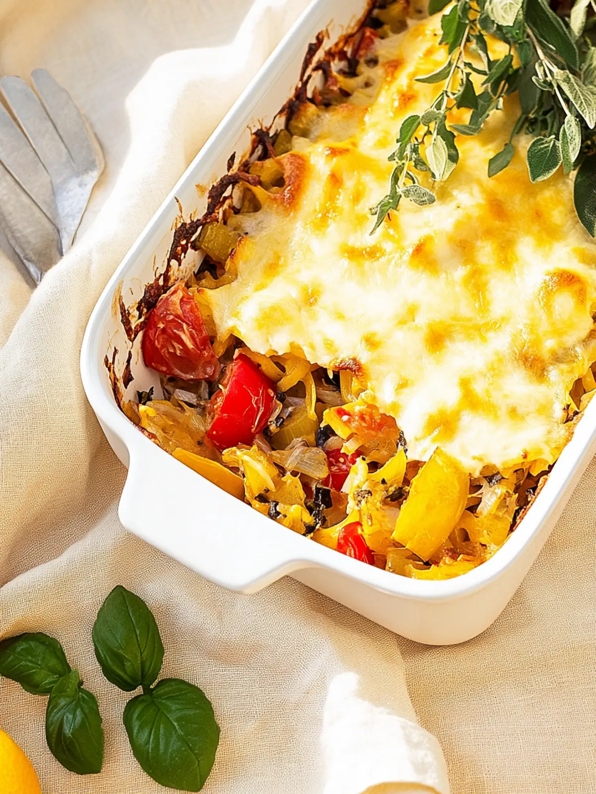 Vegetarischer Kritharaki-Auflauf für jeden Tag 5 Vegetarischer Kritharaki-Auflauf