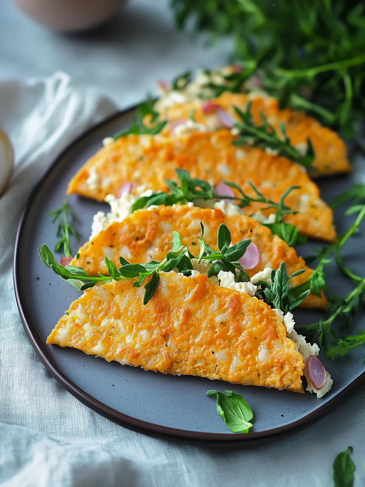 Proteinreiche Karotten-Wraps mit Hüttenkäse genießen 2 Proteinreiche Karotten-Wraps mit Hüttenkäse & Rucola