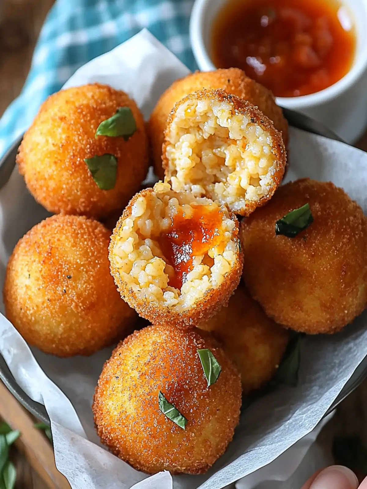 Arancini vegetarisch mit Mozzarella entdecken 4 Arancini vegetarisch mit Mozzarella