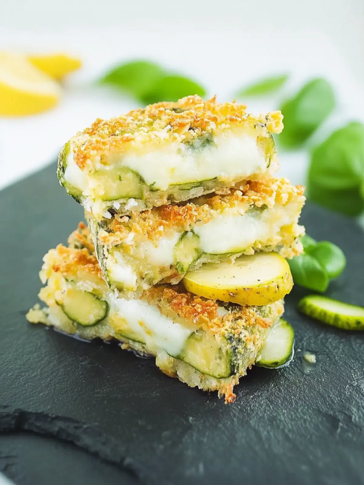 Crispy Zucchini Cordon Bleu Rezept für Genießer 2 Zucchini Cordon Bleu Rezept