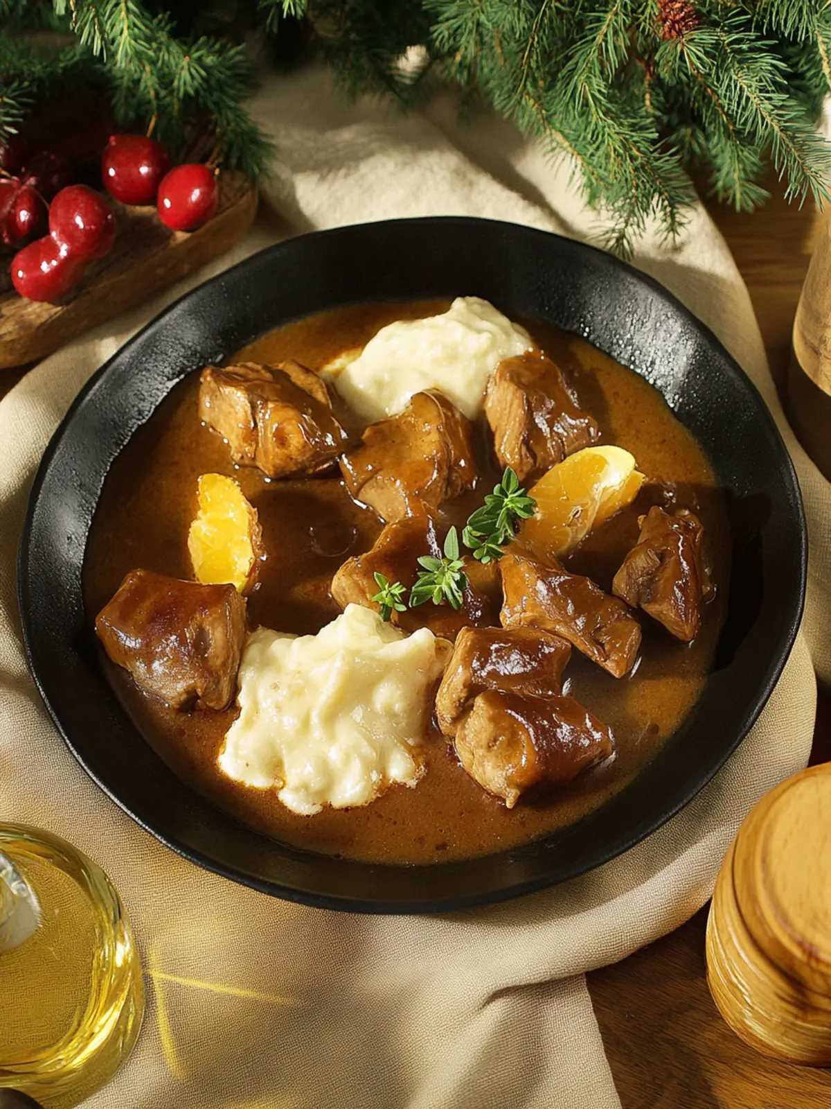 Wildgulasch in Schwarzbiersauce für festliche Abende 4 Wildgulasch