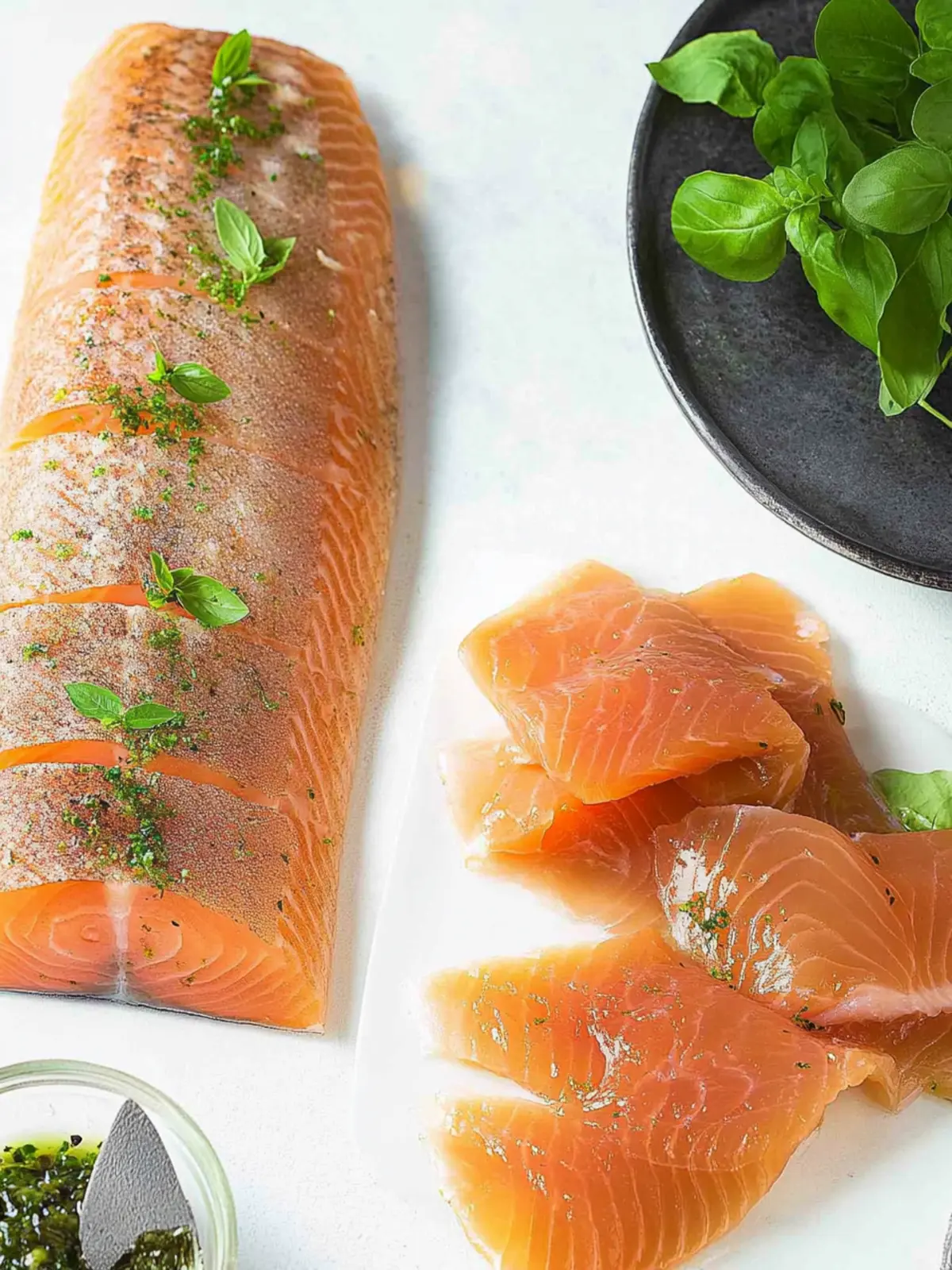 Gebratener Lachs mit frischen Kräutern zubereiten 3 Gebratener Lachs