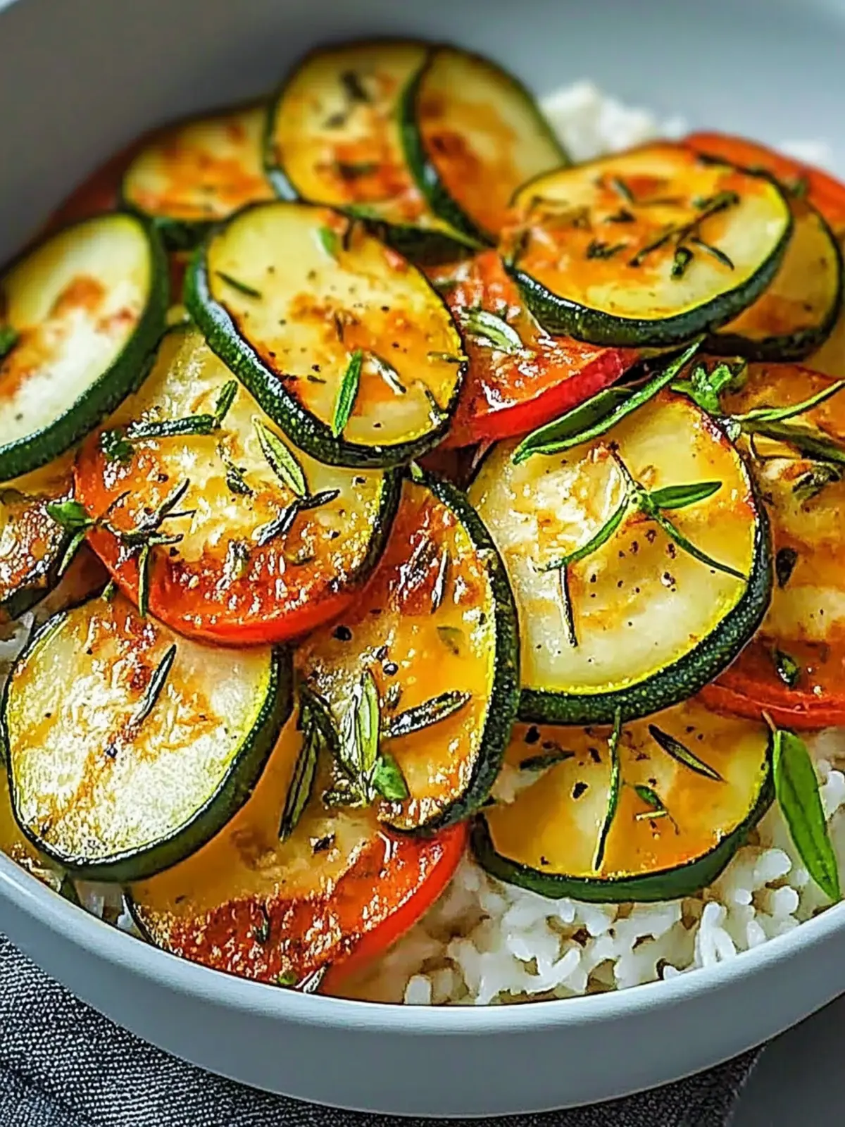 cremiges paprika-zucchini-hähnchen