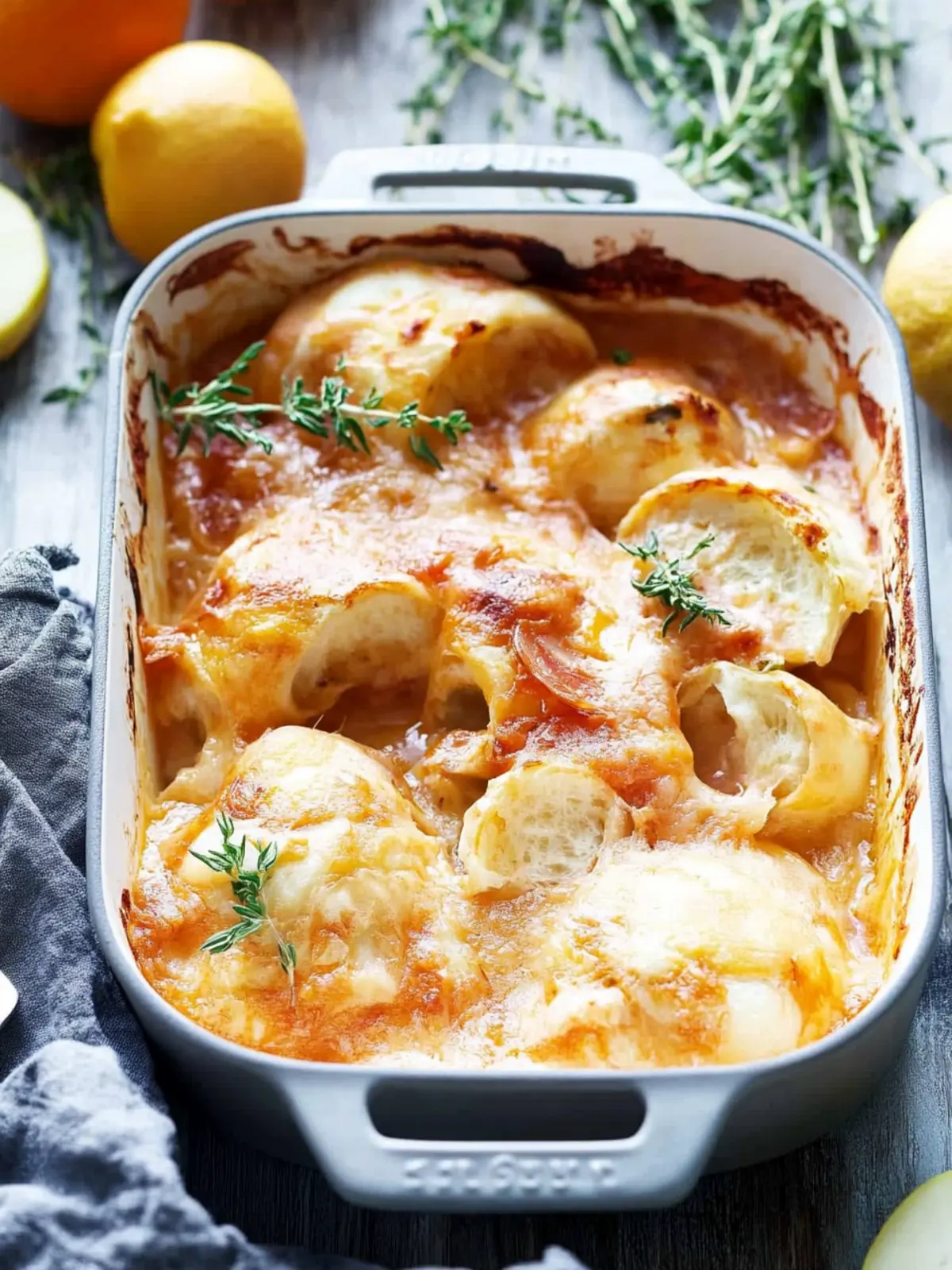 Gratinierter Schweinefilet Apfel Auflauf für Feinschmecker 5 Gratinierter Schweinefilet Apfel Auflauf