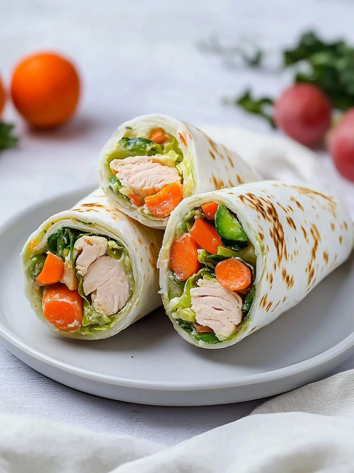 All-In-One Ofen Hähnchen Wrap für gesunde Abende 4 All-In-One Ofen Hähnchen Wrap