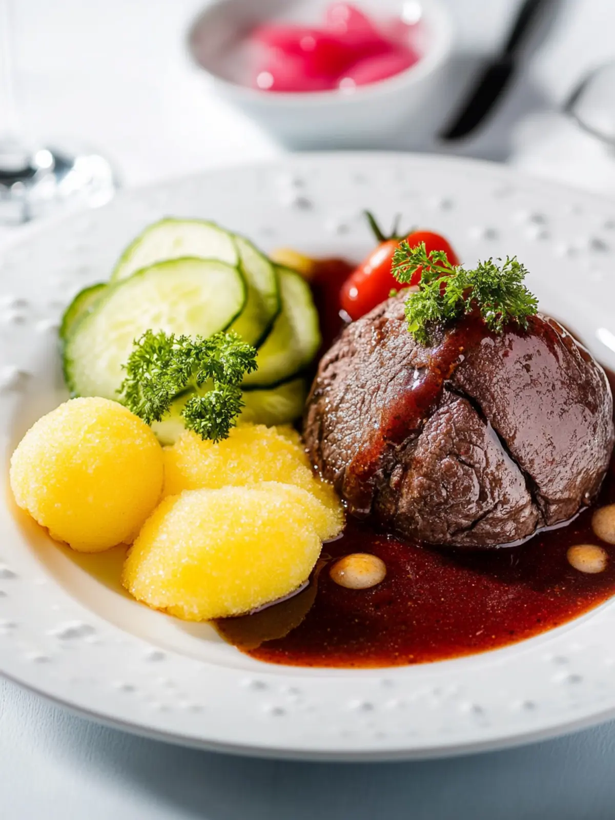 Sauerbraten mit Rotweinessig für echten Genuss 2 Sauerbraten mit Rotweinessig
