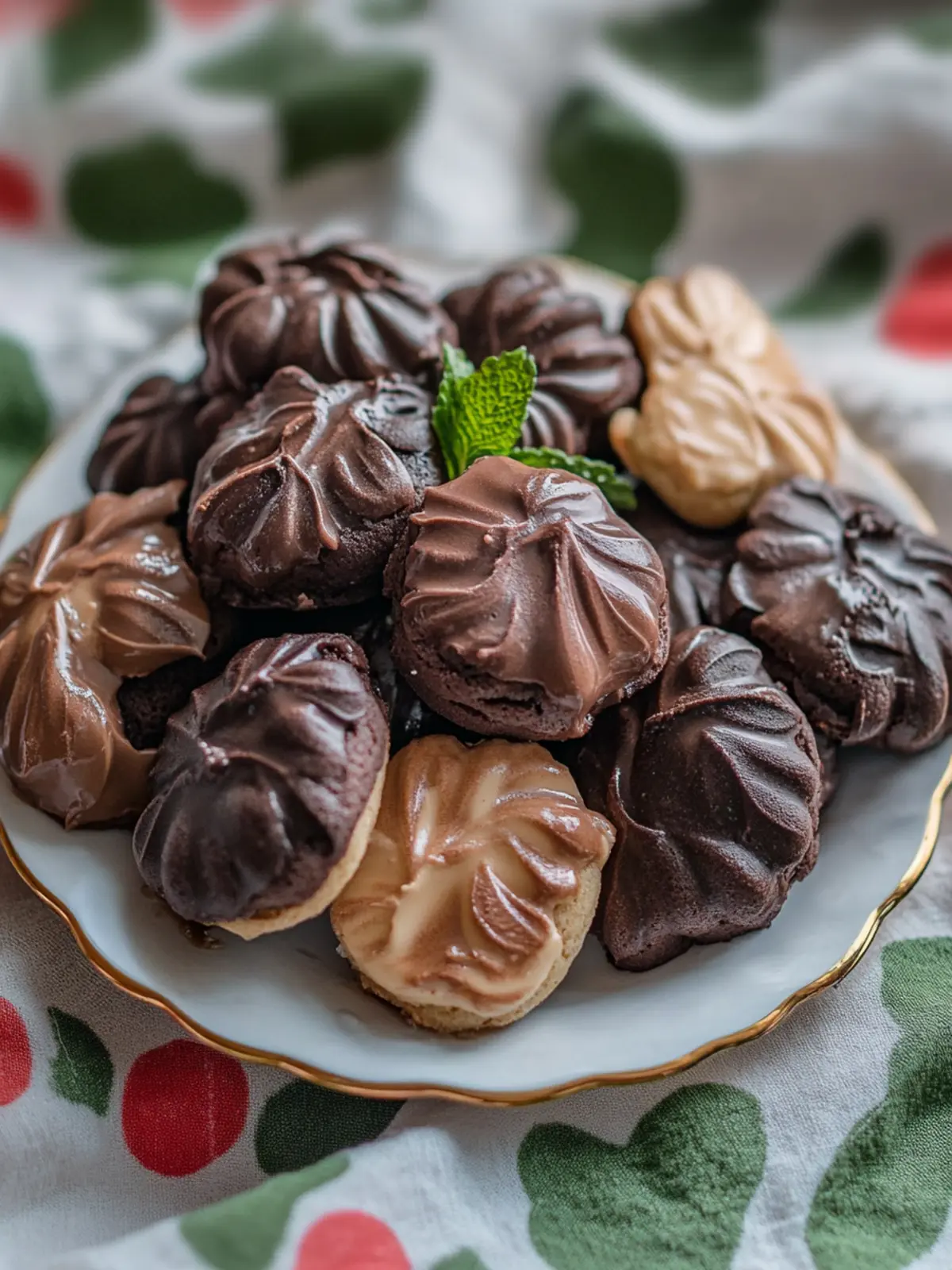 Schokoladen Spritzgebäck – Himmlisch gefüllte Plätzchen 3 Schokoladen Spritzgebäck