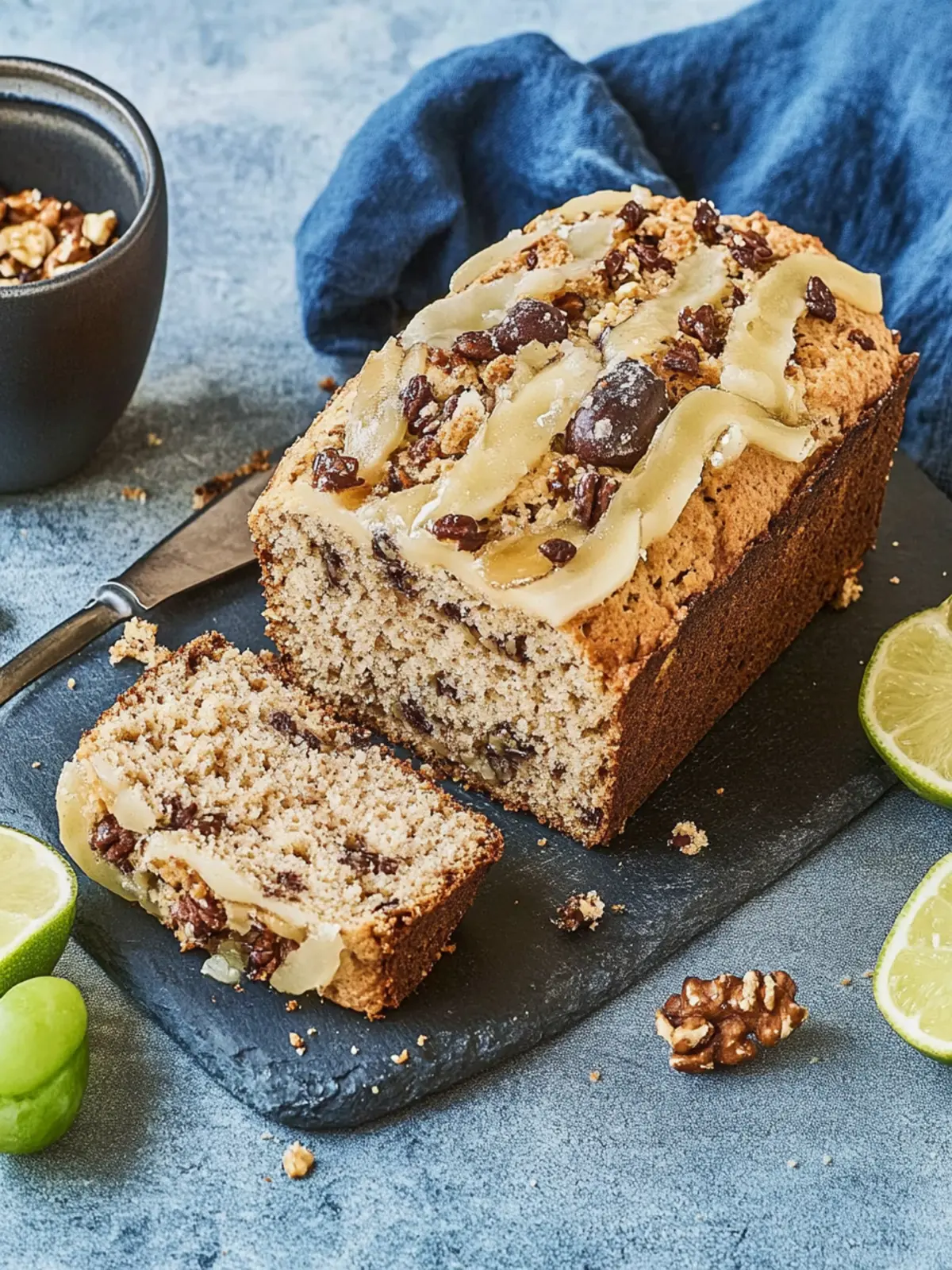 Saftiges Bananenbrot mit Walnüssen für jeden Tag 3 Bananenbrot mit Walnüssen