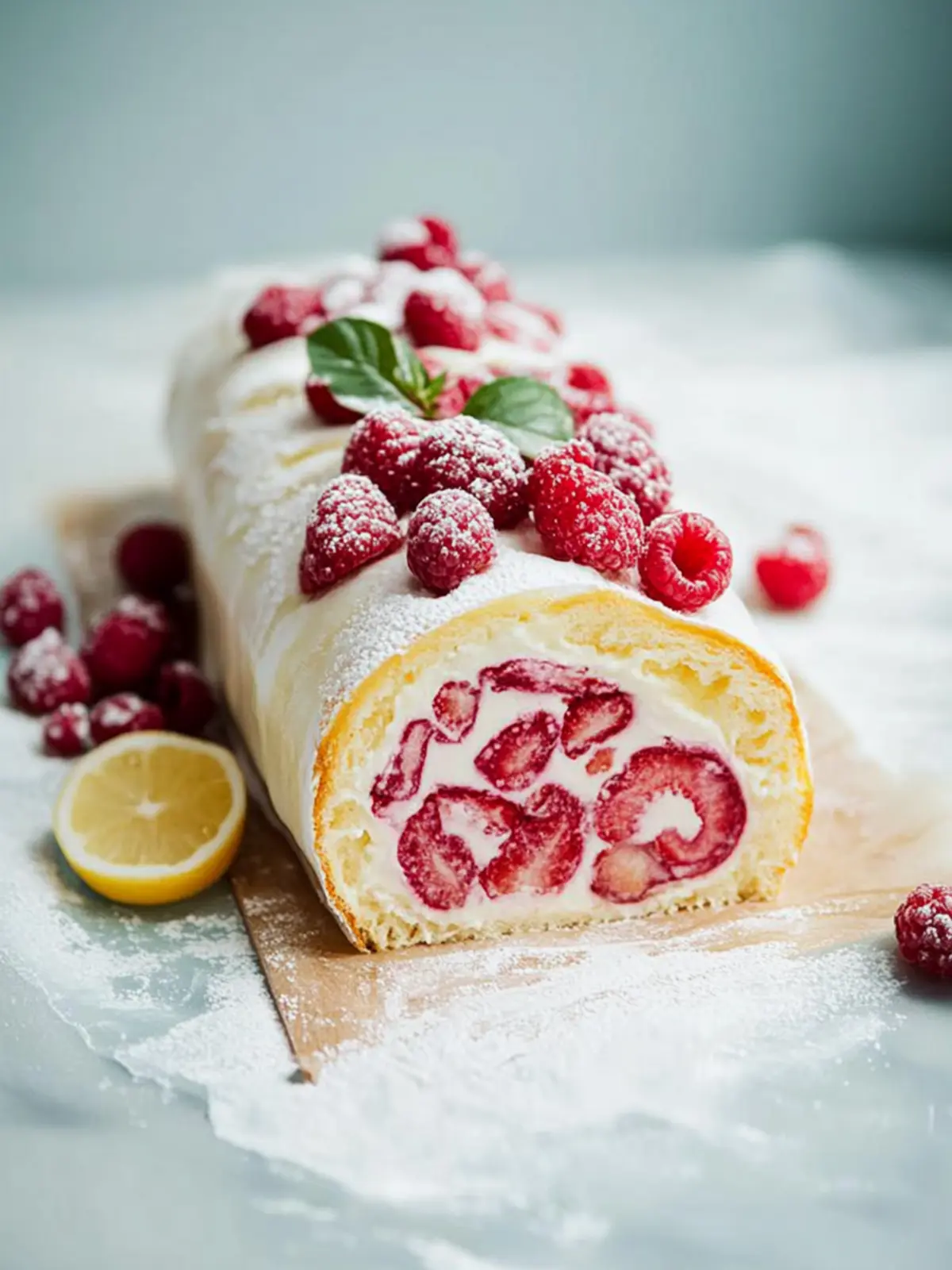 Himbeerwirbel-Weihnachtsrolle für festliche Genussmomente 2 Himbeerwirbel-Weihnachtsrolle