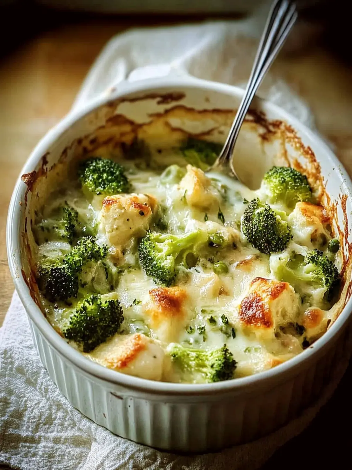 Brokkoli Hähnchen Auflauf mit Frischkäse für die Familie 4 Brokkoli Hähnchen Auflauf mit Frischkäse