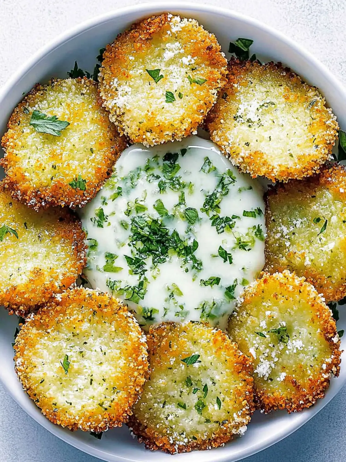 Crispy Airfryer Kohlrabi Schnitzel Kräuter genießen 4 Airfryer Kohlrabi Schnitzel Kräuter