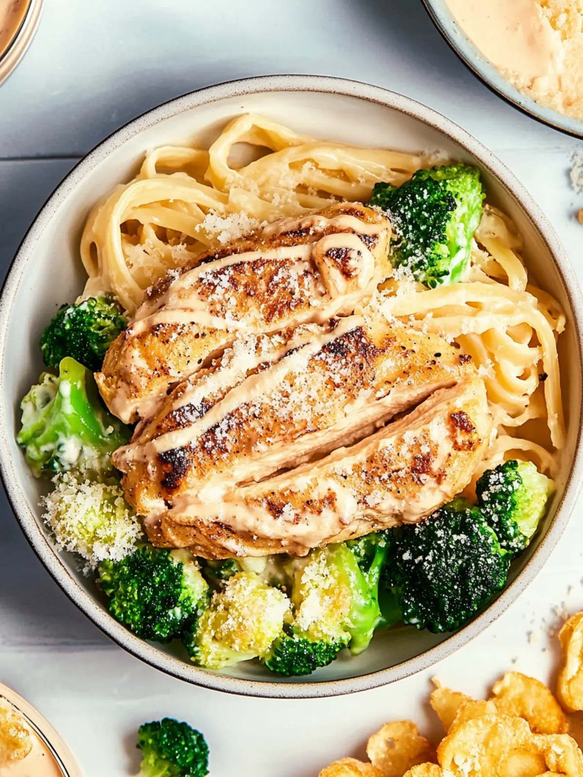 Low Calorie Hähnchen Alfredo in 30 Minuten 3 Low Calorie Hähnchen Alfredo