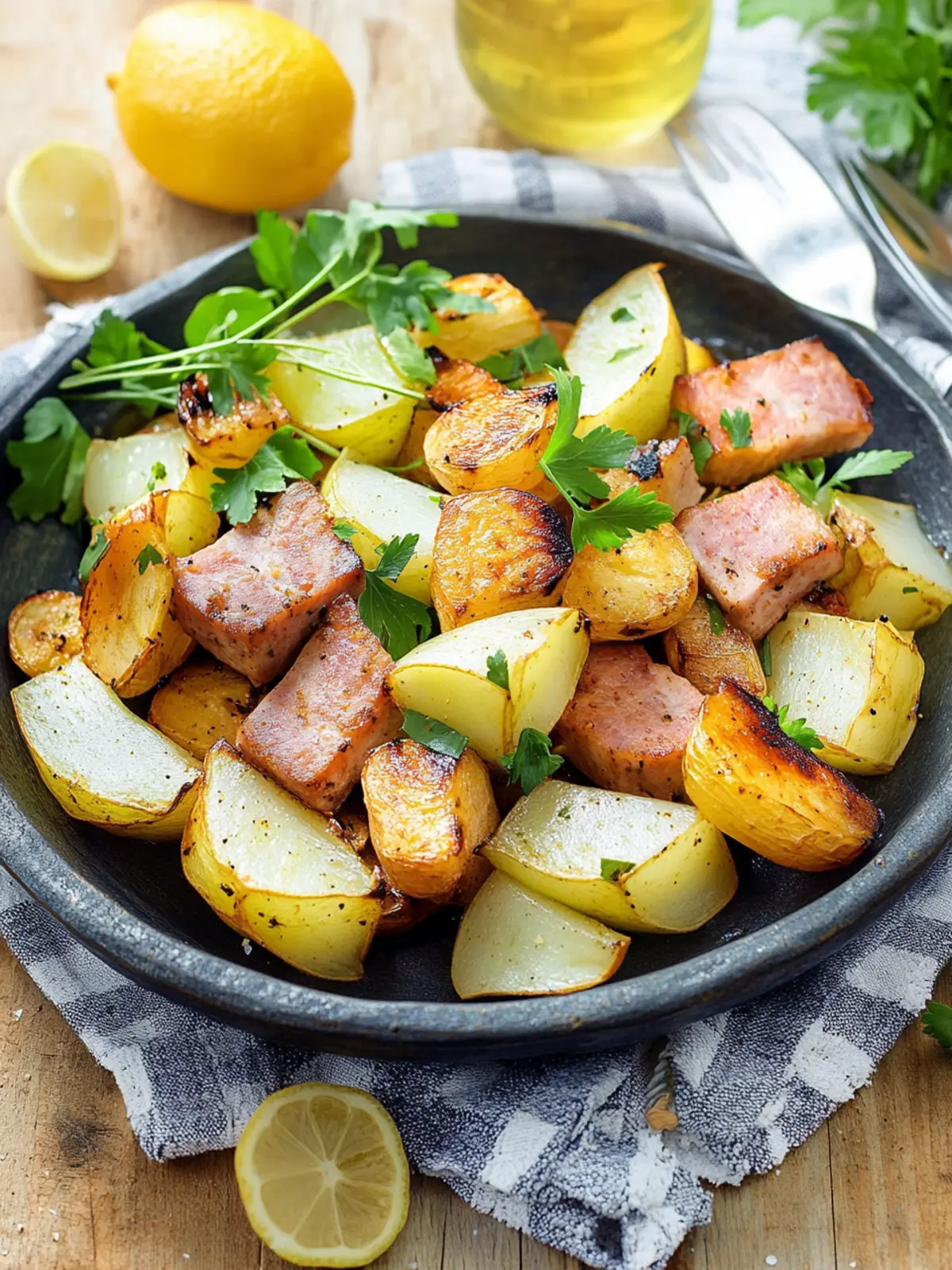 Kartoffel Leberkäse Pfanne für ein schnelles Abendessen 4 Kartoffel Leberkäse Pfanne