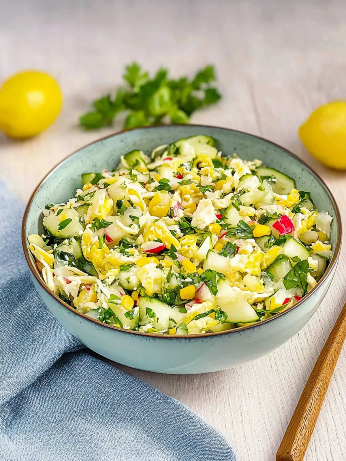 Über-Nacht-Salat mit cremigem Dressing genießen 2 Über-Nacht-Salat mit cremigem Dressing