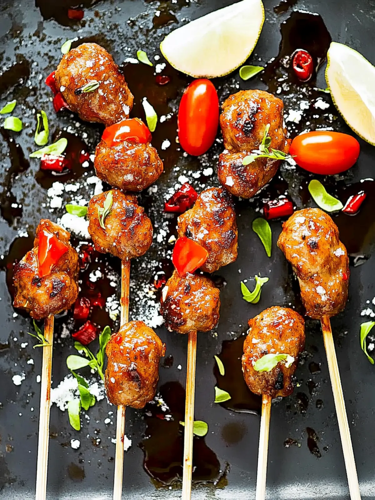 Teriyaki-Spieße mit würziger Honigmarinade 5 Teriyaki-Spieße