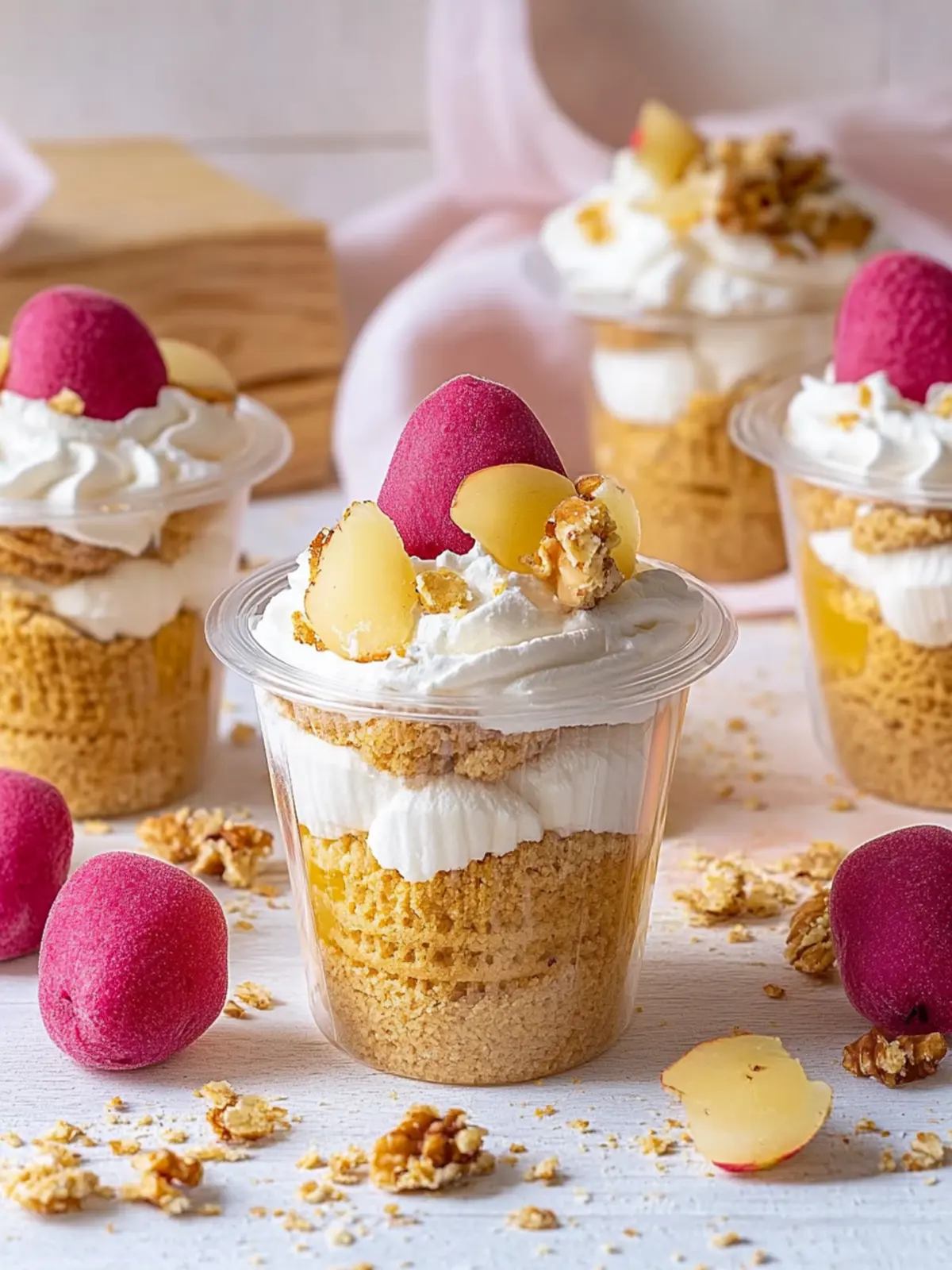 Apfel Vanille Kuchen mit Amarettinis im Glas für Genießer 3 Apfel Vanille Kuchen mit Amarettinis im Glas