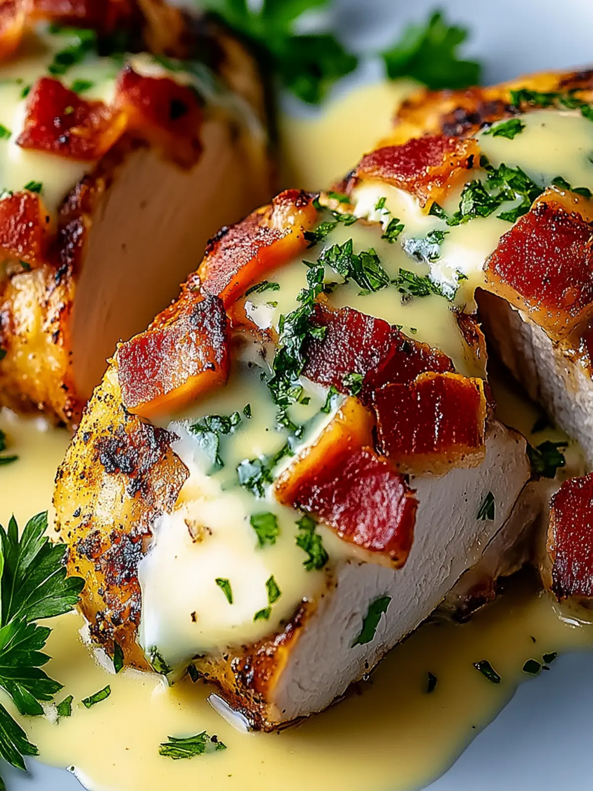 Cremiges Hähnchen-Bacon mit Honig-Senf-Sauce lecker 5 Cremiges Hähnchen-Bacon mit Honig-Senf-Sauce