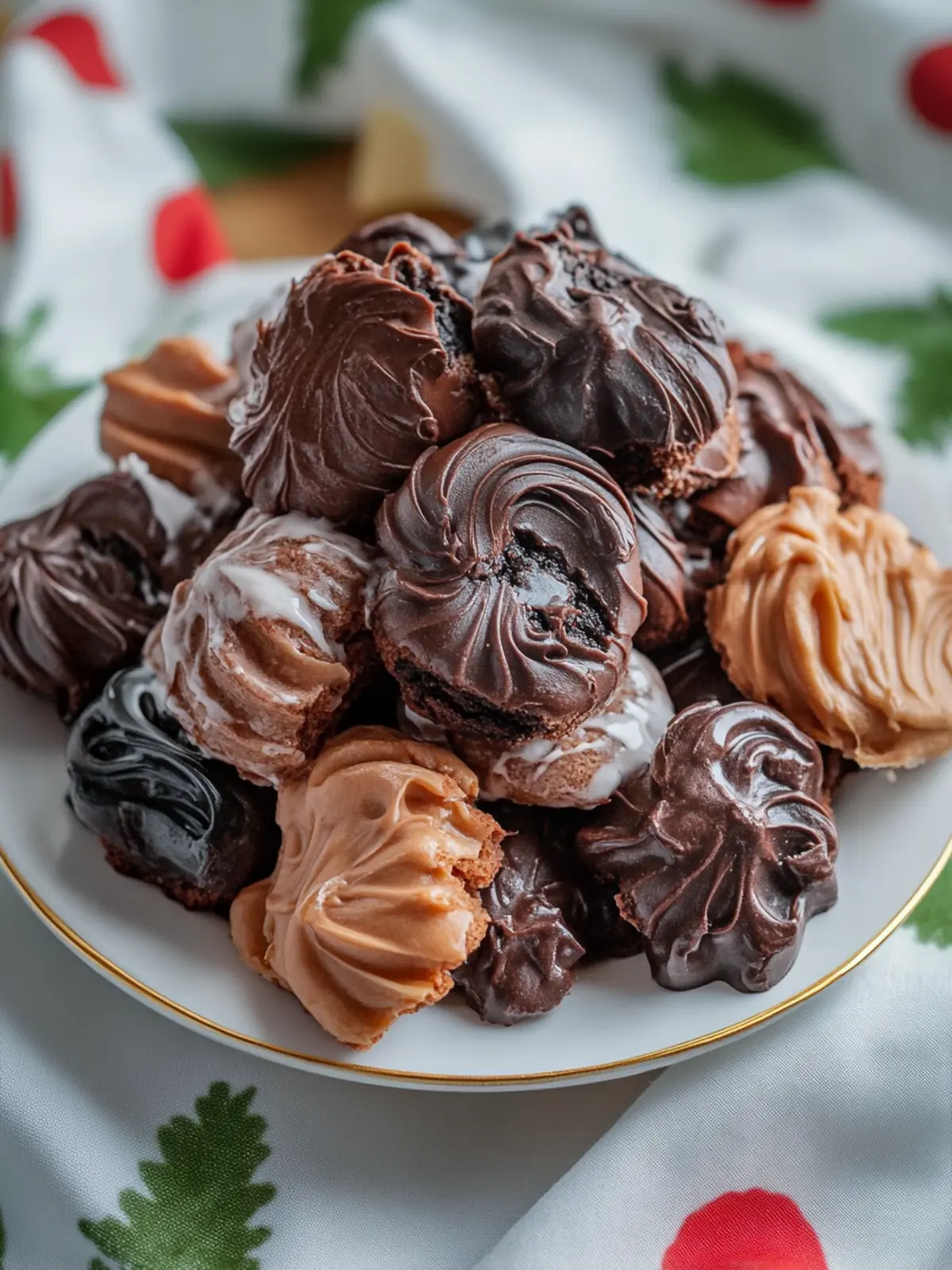Schokoladen Spritzgebäck – Himmlisch gefüllte Plätzchen 4 Schokoladen Spritzgebäck