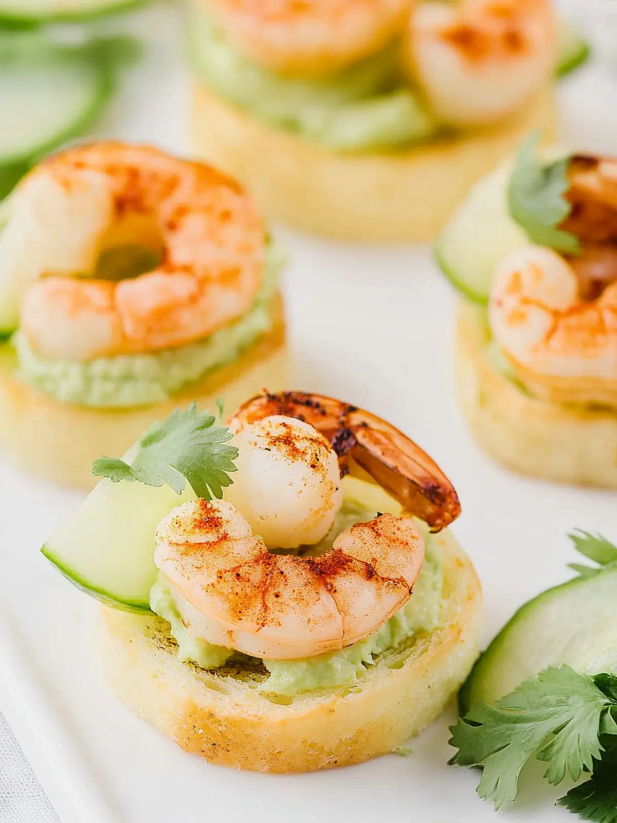 Knoblauchgarnele Crostini mit Avocado Genuss 2 Knoblauchgarnele Crostini mit Avocado