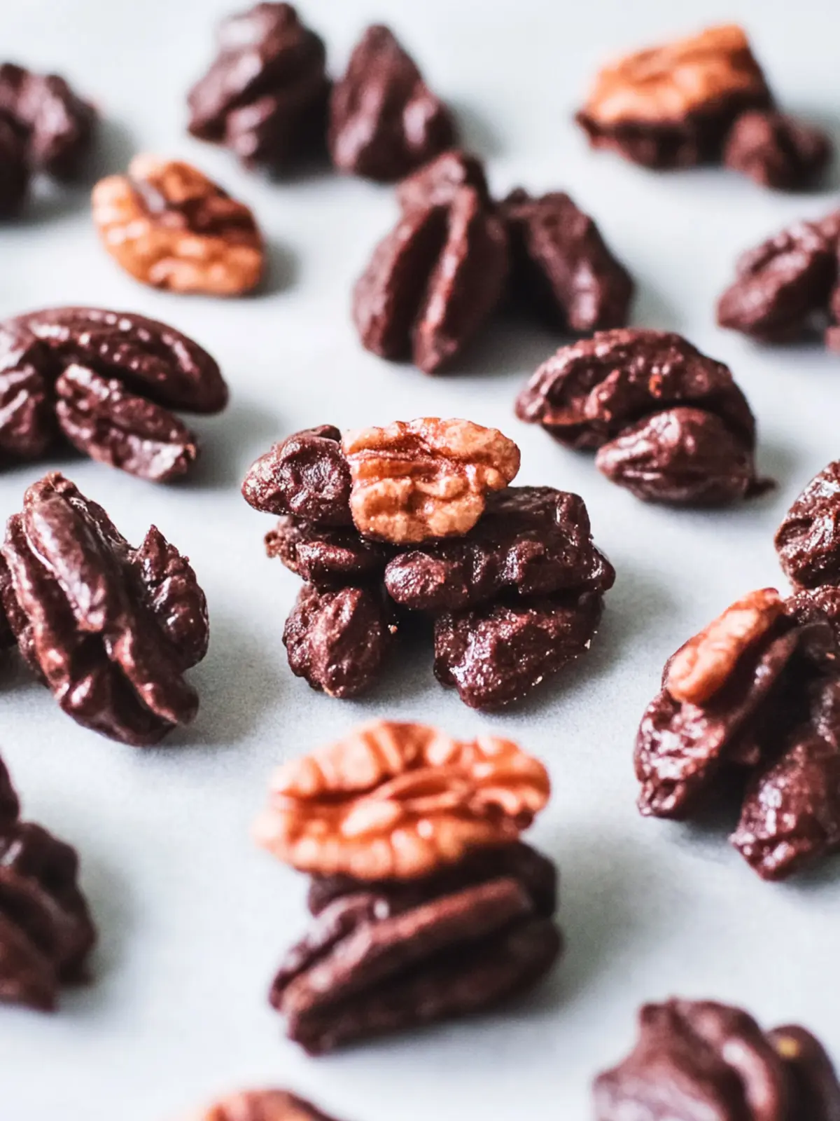 Schokoladen-Nuss-Cluster für süße Naschkatzen 4 Schokoladen-Nuss-Cluster