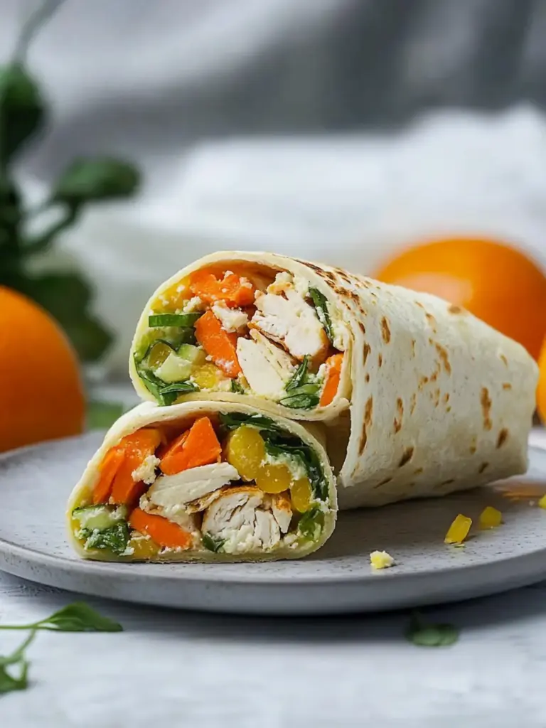 All-In-One Ofen Hähnchen Wrap – Ein leckerer proteinreicher Snack