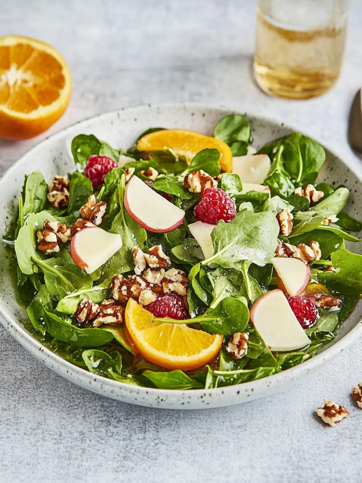 Frischer Wintersalat mit Feldsalat und Orangen 4 Wintersalat