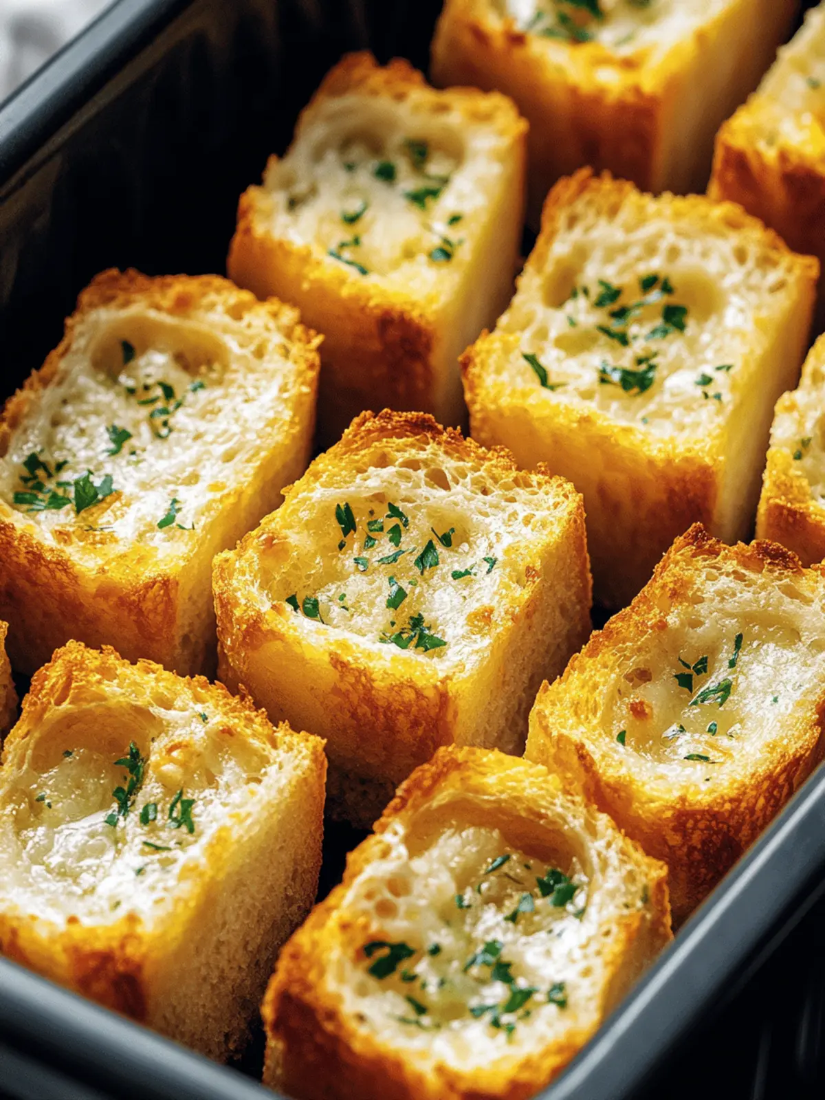 Krosse Airfryer Knoblauchbrot in Minuten 5 Airfryer Knoblauchbrot