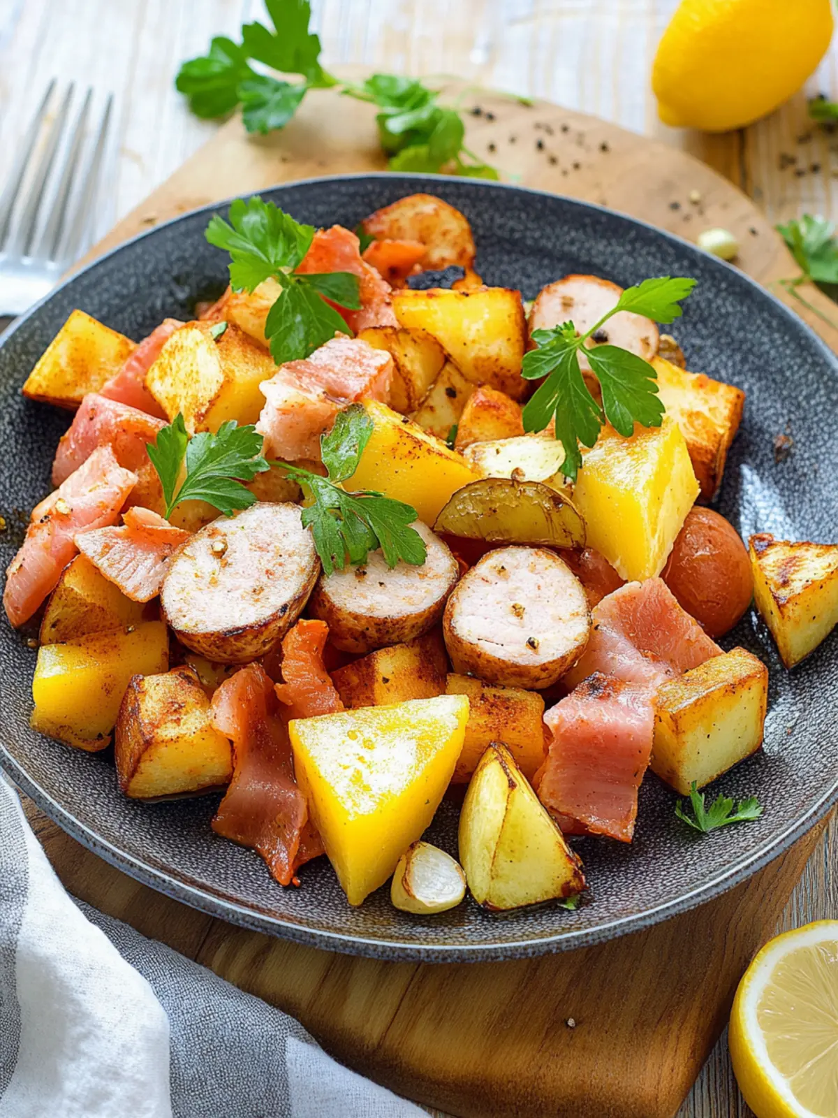 Kartoffel Leberkäse Pfanne für ein schnelles Abendessen 5 Kartoffel Leberkäse Pfanne