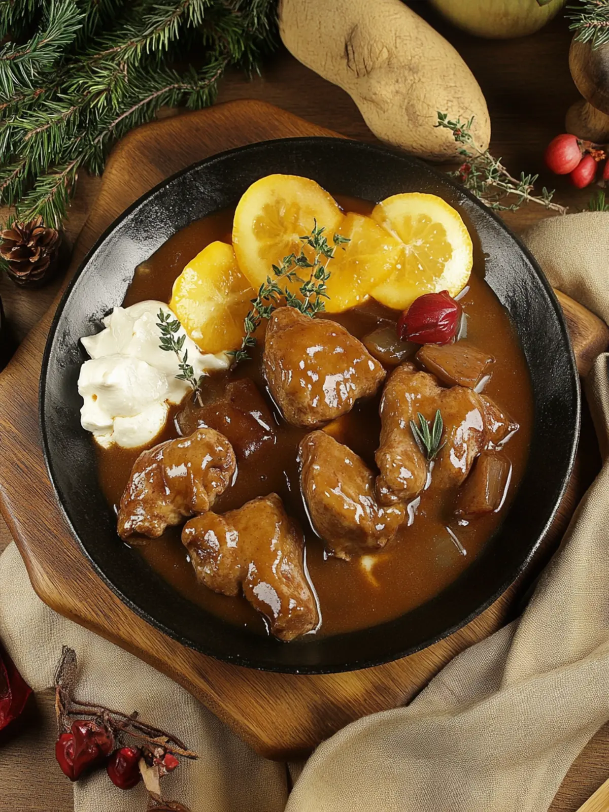 Wildgulasch in Schwarzbiersauce für festliche Abende 5 Wildgulasch