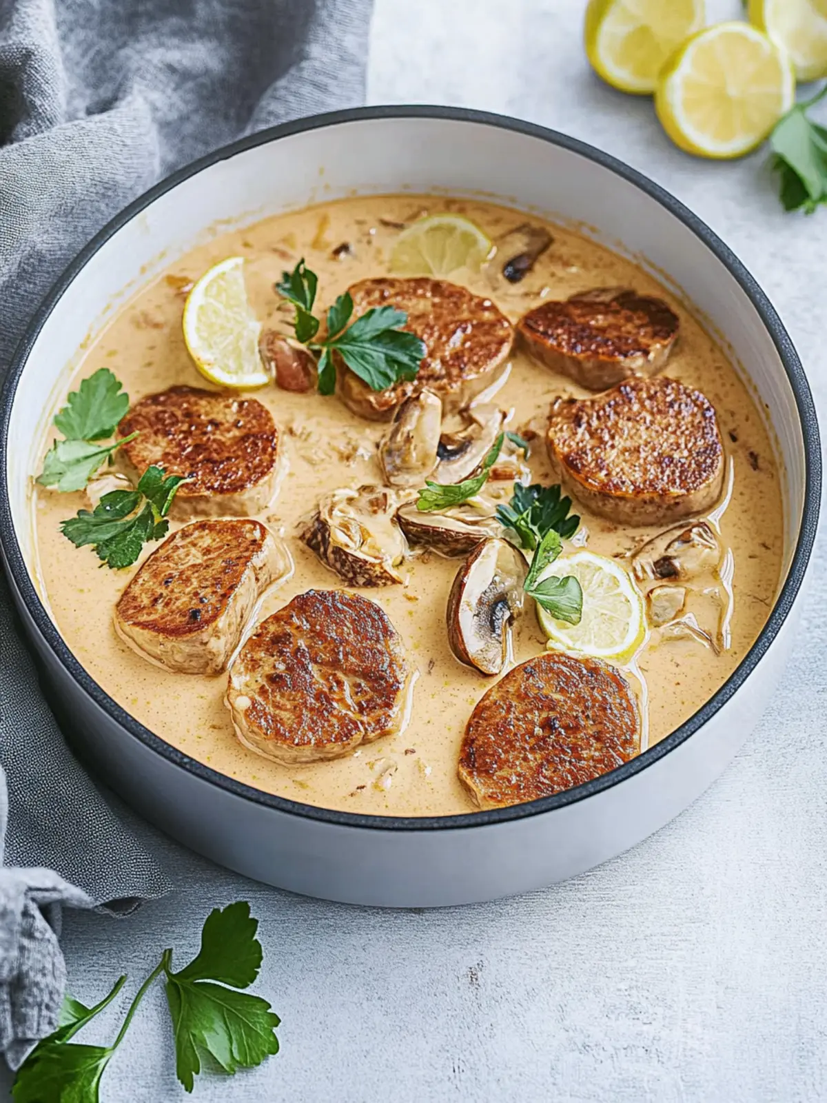 Filettopf mit Champignons für gemütliche Abende 2 Filettopf mit Champignons