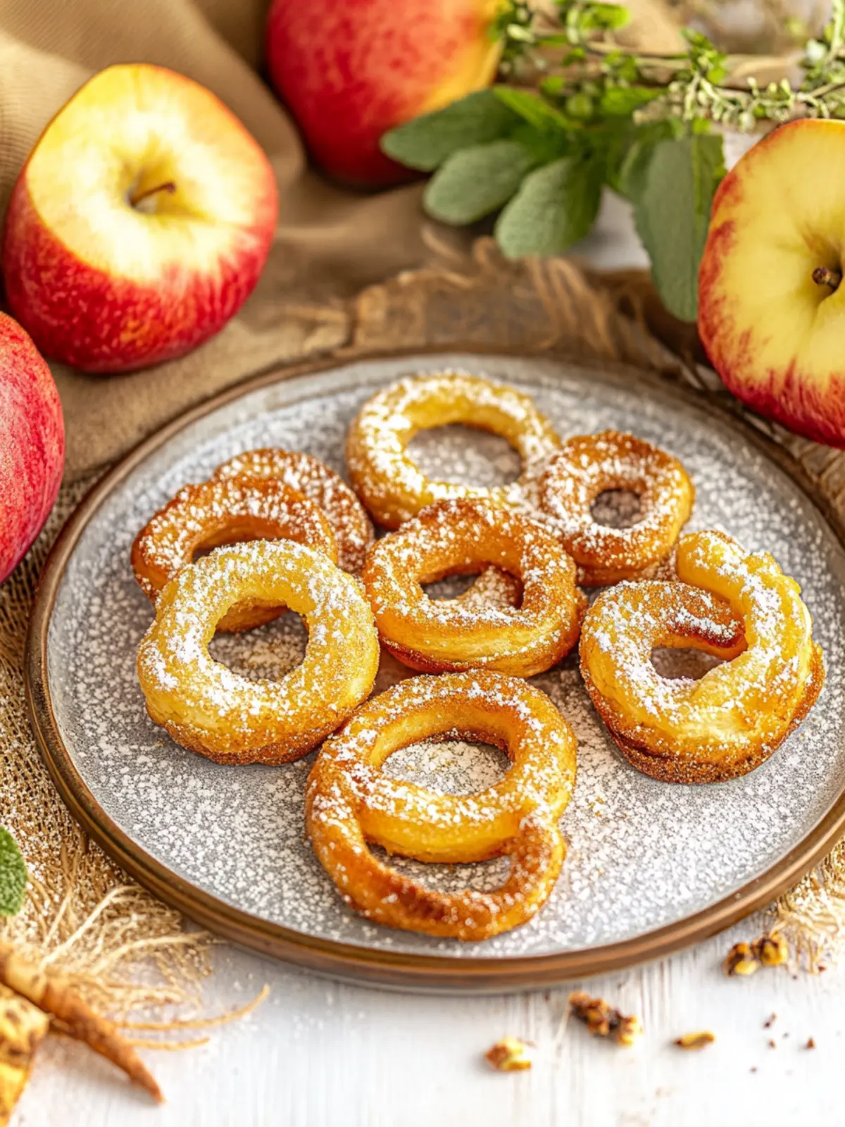 Airfryer Apfelringe mit Zimt – Knuspriger Snack für Dich 4 Airfryer Apfelringe mit Zimt