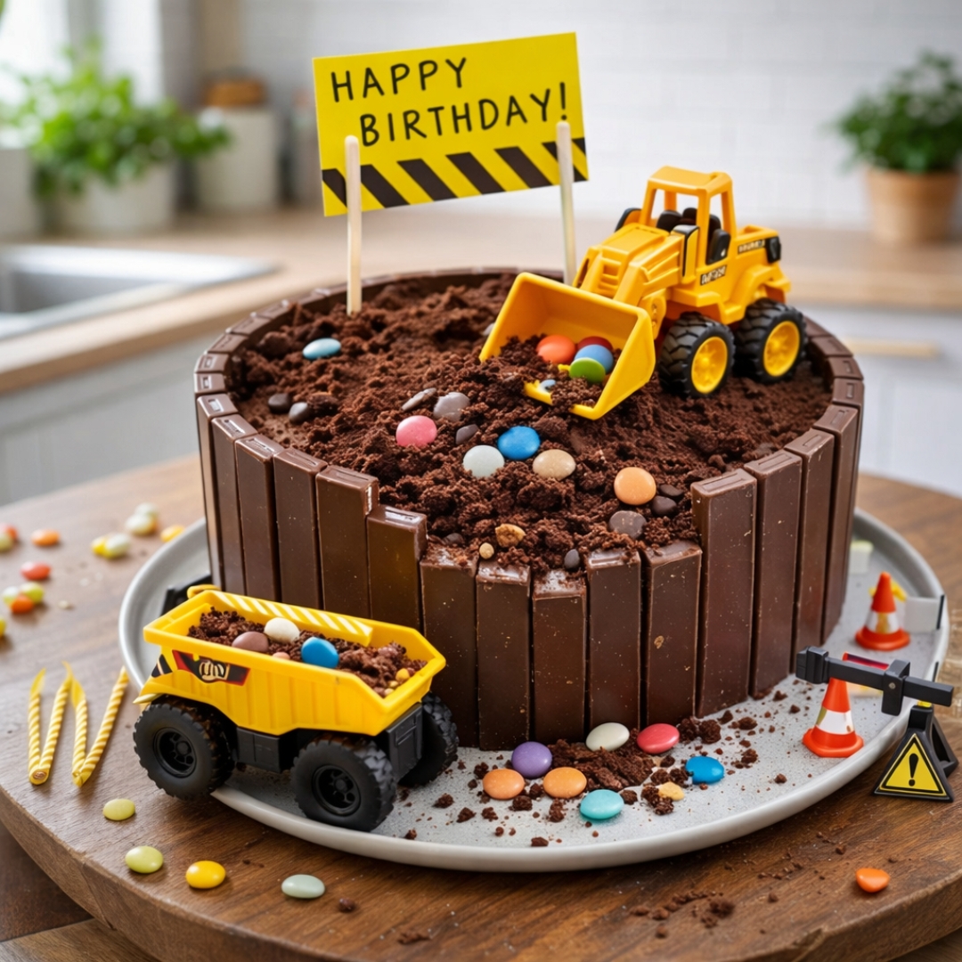 Baggerkuchen: Der perfekte Geburtstagskuchen für Baufans 2 Baggerkuchen: Der perfekte Geburtstagskuchen für Baufans