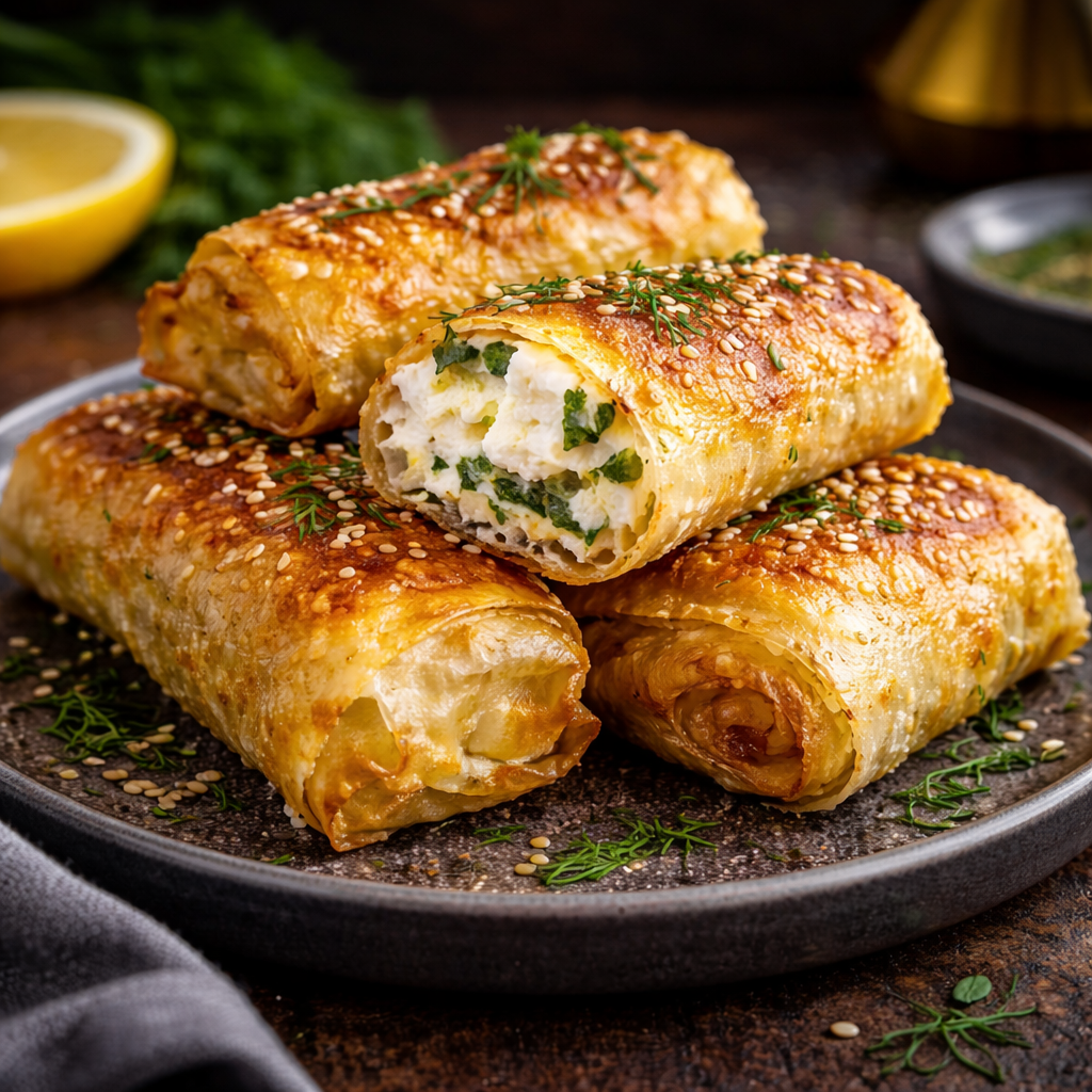 Knusprige Ofen-Feta-Röllchen - Der perfekte Snack für Feinschmecker 2 Knusprige Ofen-Feta-Röllchen - Der perfekte Snack für Feinschmecker