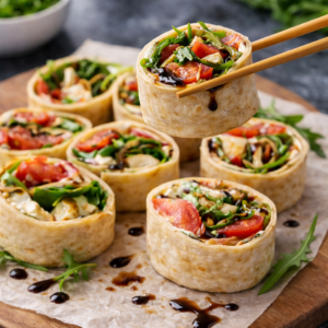Wraps mit Frischkäse, Rucola & Tomaten: Schnell und Gesund 3 Wraps mit Frischkäse, Rucola & Tomaten: Schnell und Gesund