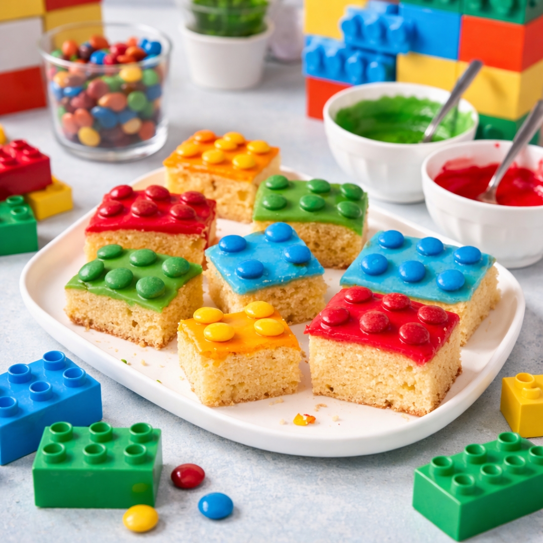 Legokuchen für Kinder - Bunter Spaß ohne Fondant 2 Legokuchen für Kinder - Bunter Spaß ohne Fondant