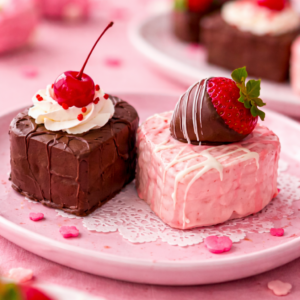 Mini Valentinstag Herz Kuchen ganz einfach ohne backen zaubern 2 Mini Valentinstag Herz Kuchen ganz einfach ohne backen zaubern