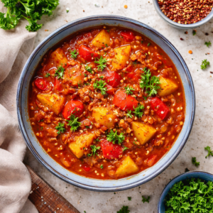 Paprika-Kartoffel-Topf mit Linsen: Lecker & Schnell zubereitet 2 Paprika-Kartoffel-Topf mit Linsen: Lecker & Schnell zubereitet