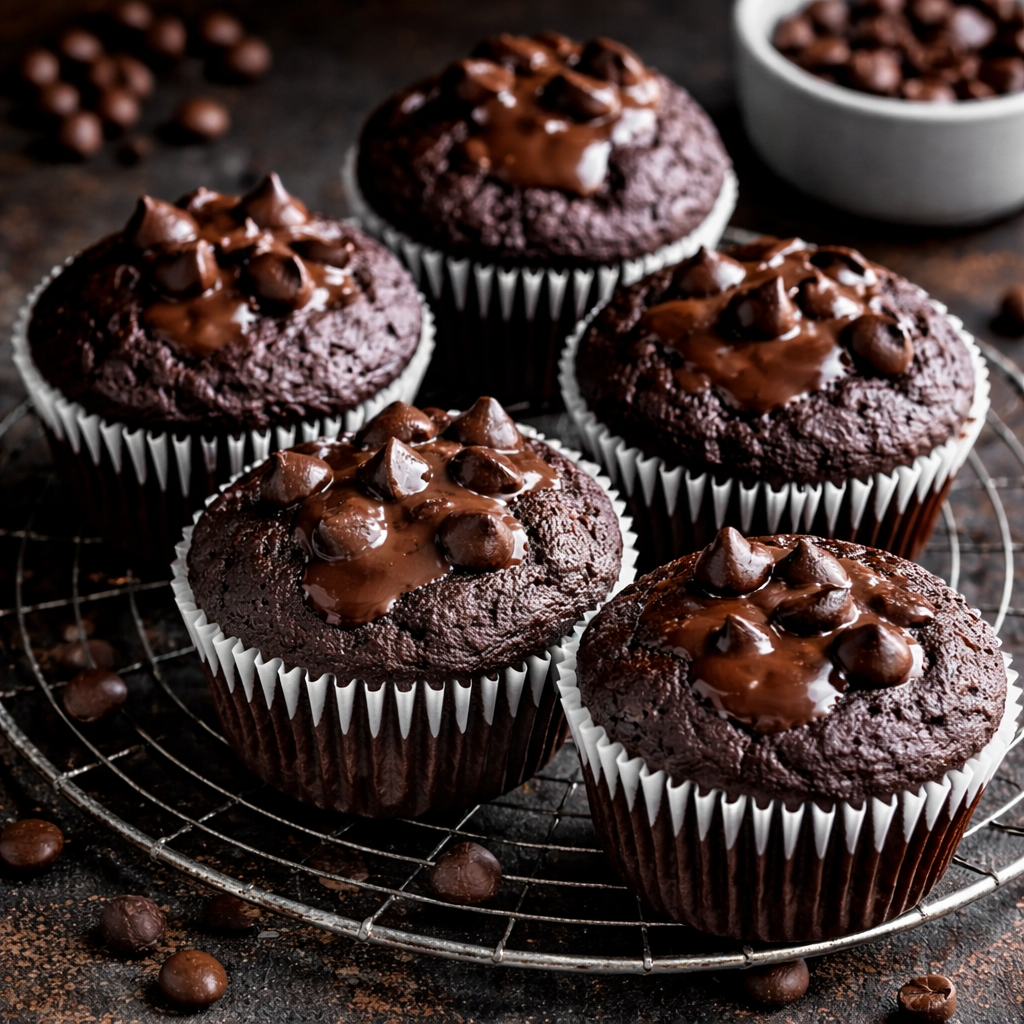 Doppelte Schokoladen-Espresso-Muffins für unwiderstehlichen Genuss 2 Doppelte Schokoladen-Espresso-Muffins für unwiderstehlichen Genuss