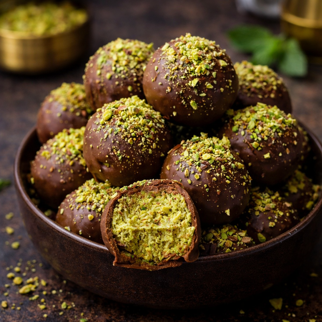 Dubai Schokoladenbälle: Crunchige Versuchung für Süßigkeitenliebhaber 2 Dubai Schokoladenbälle: Crunchige Versuchung für Süßigkeitenliebhaber