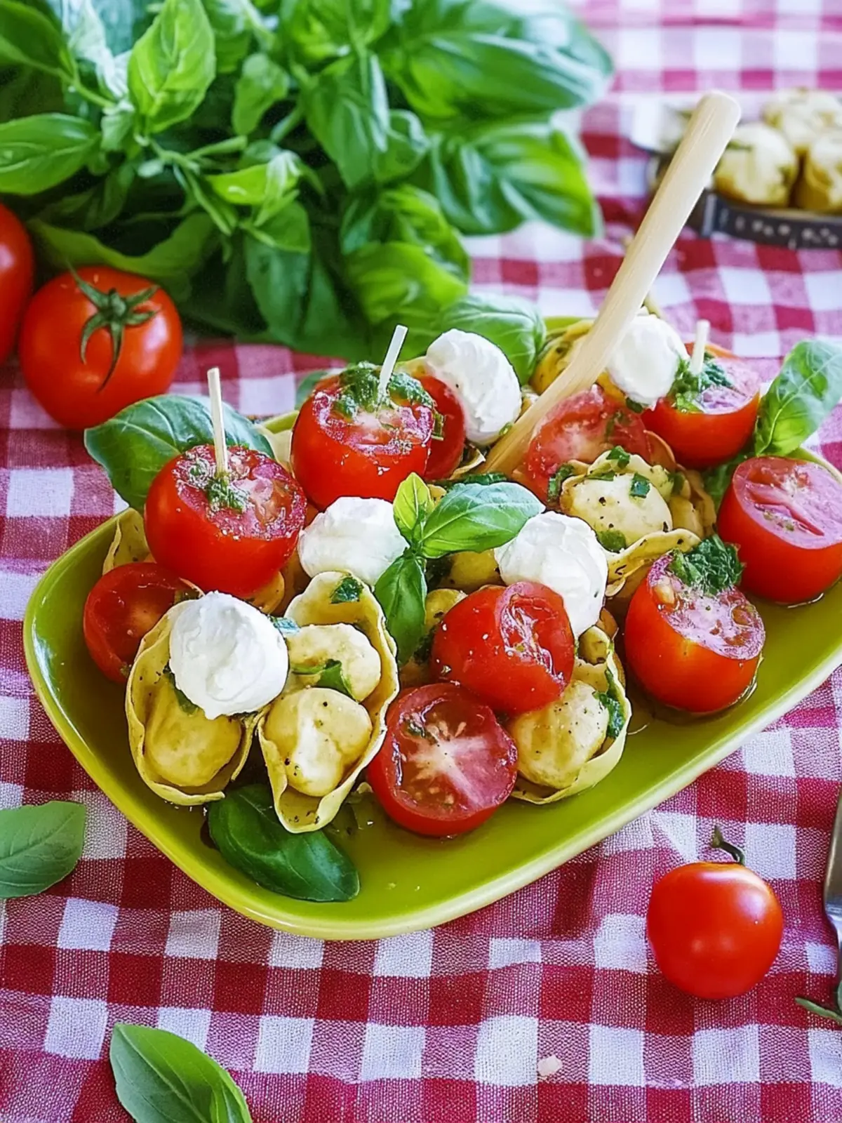 Tortellini Spieße Tomate Mozzarella für jedes Fest 2 Tortellini Spieße Tomate Mozzarella