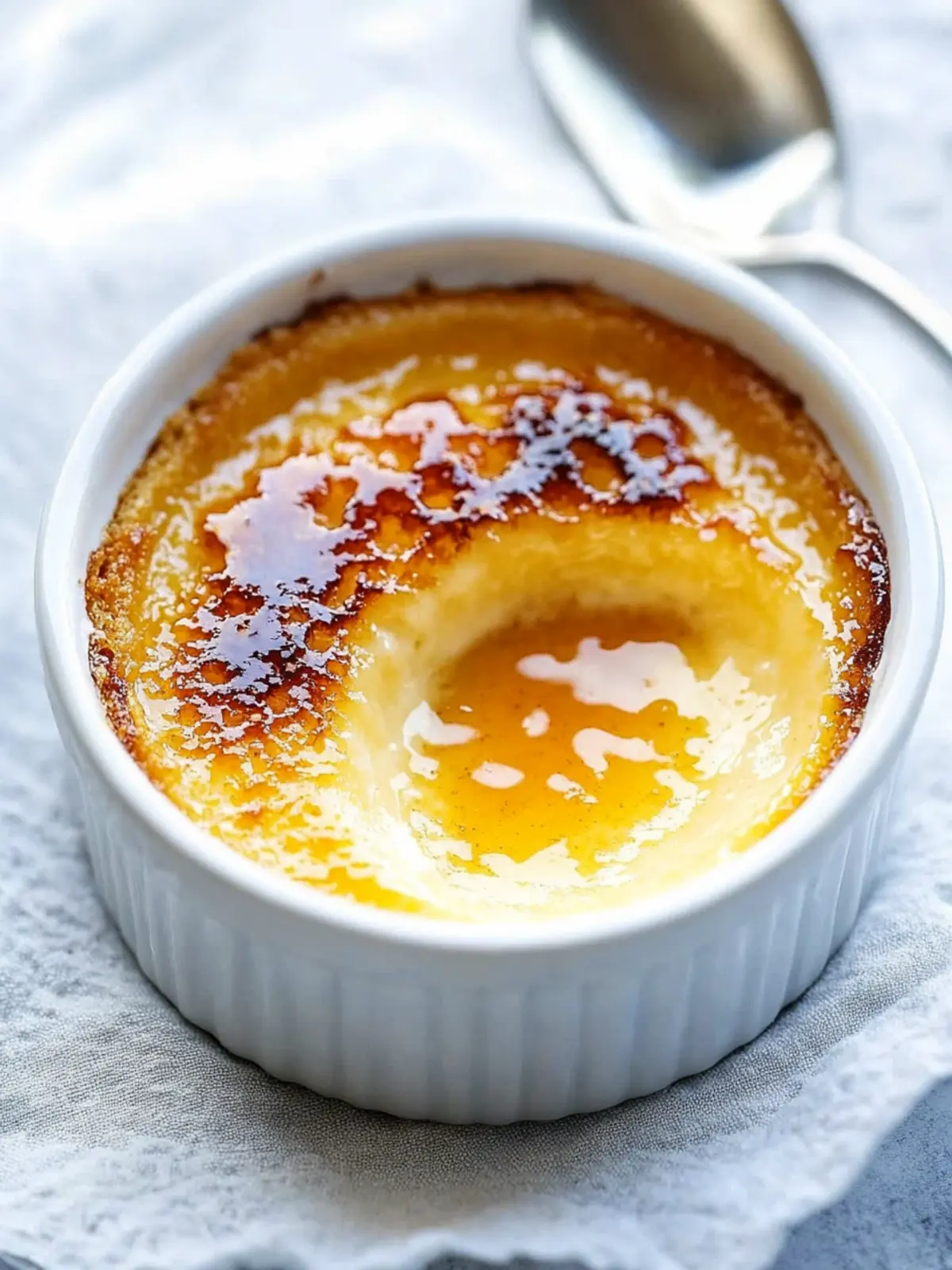 Einfache Vanilla Crème Brûlée im Air Fryer oder Ofen genießen 4 Simple Vanilla Crème Brûlée (Air Fryer or Oven)