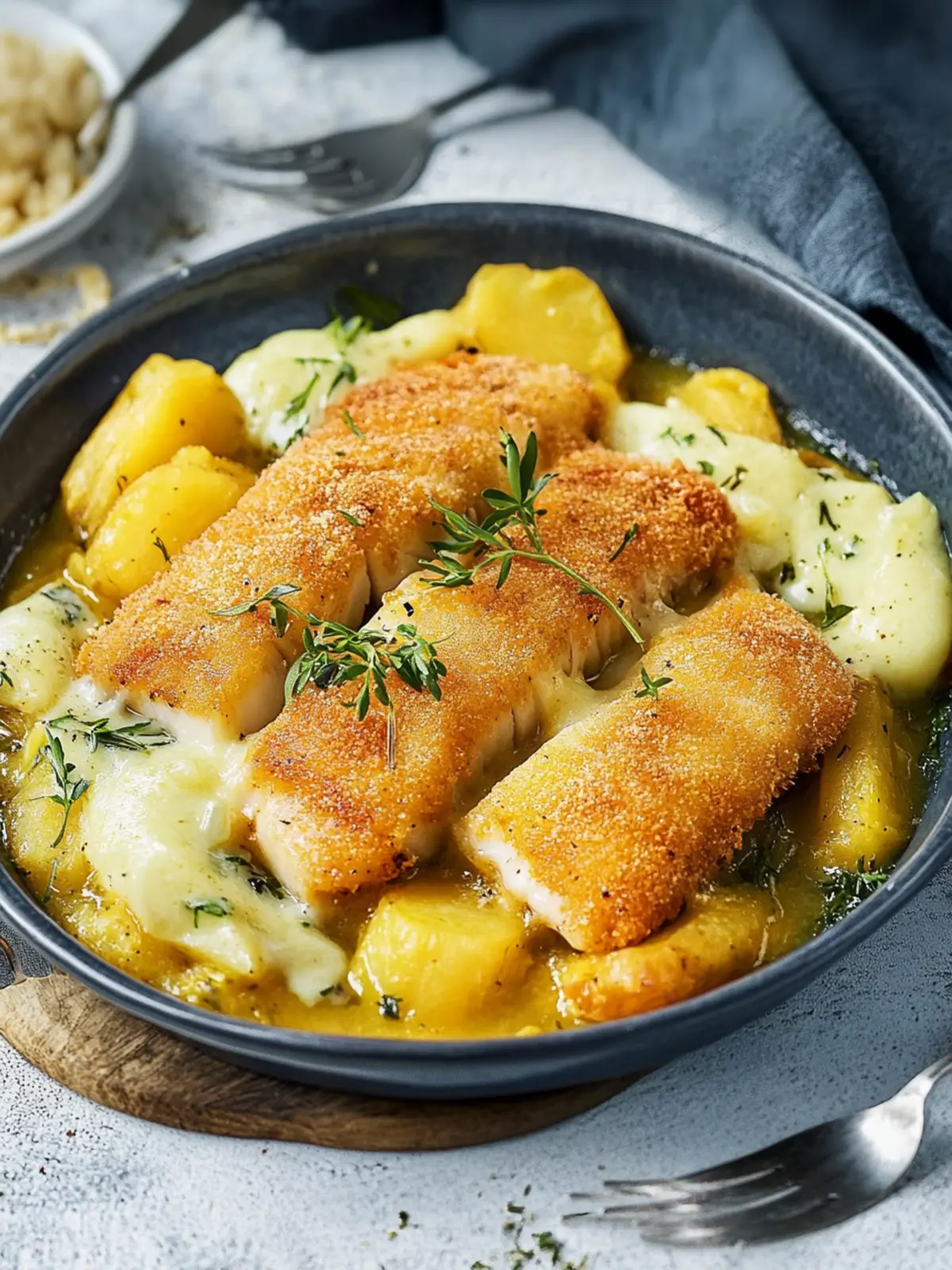 Fischstäbchen Auflauf mit Kartoffeln: Schnell und lecker genießen 2 Fischstäbchen Auflauf mit Kartoffeln
