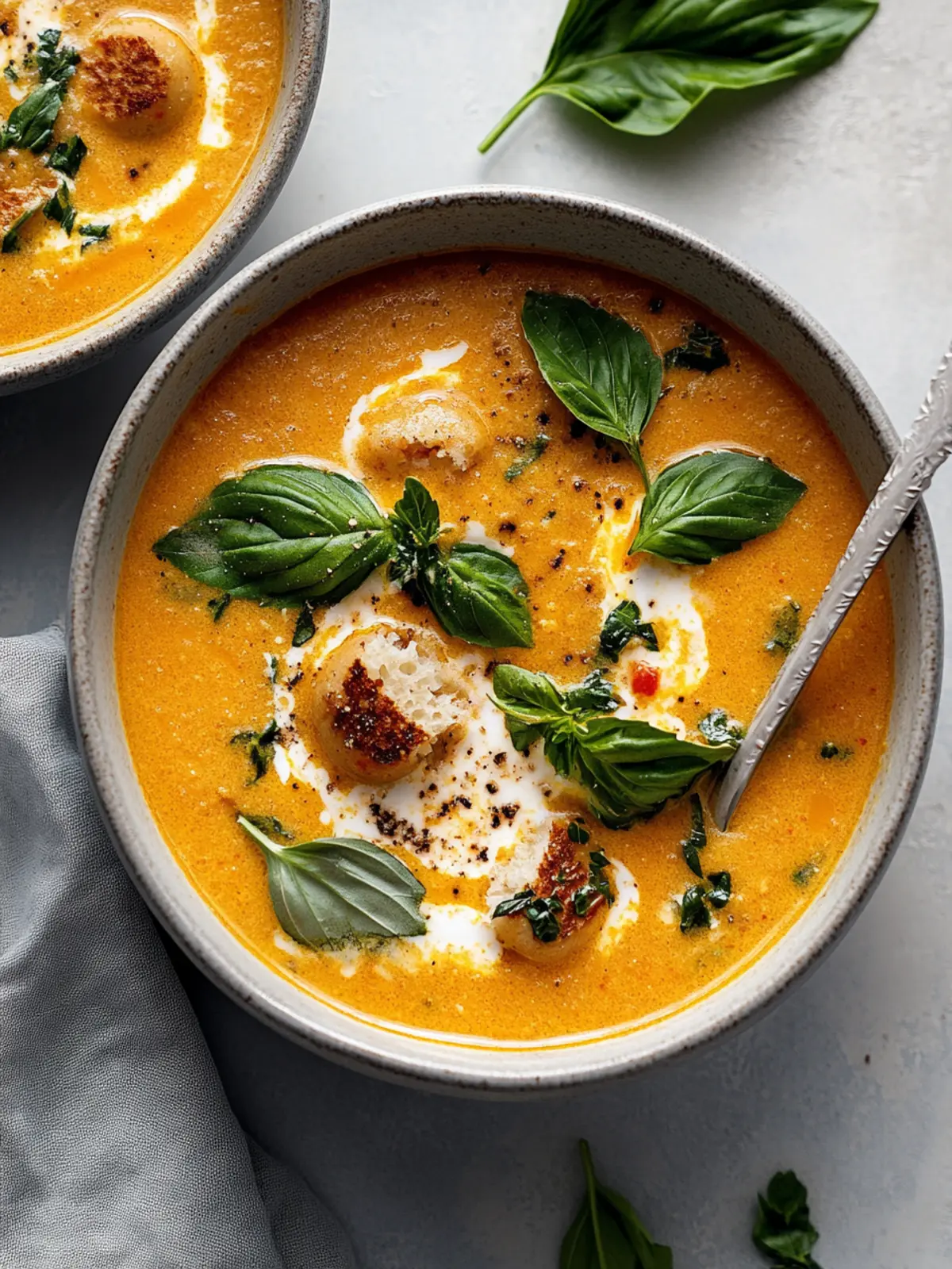 Cremige italienische Hackbällchensuppe für Seelenwärmer 4 Cremige italienische Hackbällchensuppe