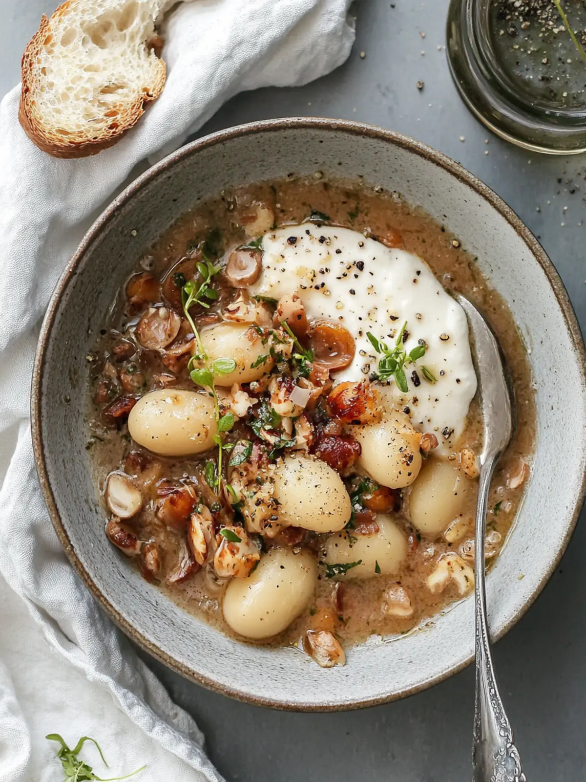 Schmortopf mit Pilzen, weißen Bohnen & Lauch aus dem Ofen genießen 4 Schmortopf mit Pilzen, weißen Bohnen & Lauch aus dem Ofen