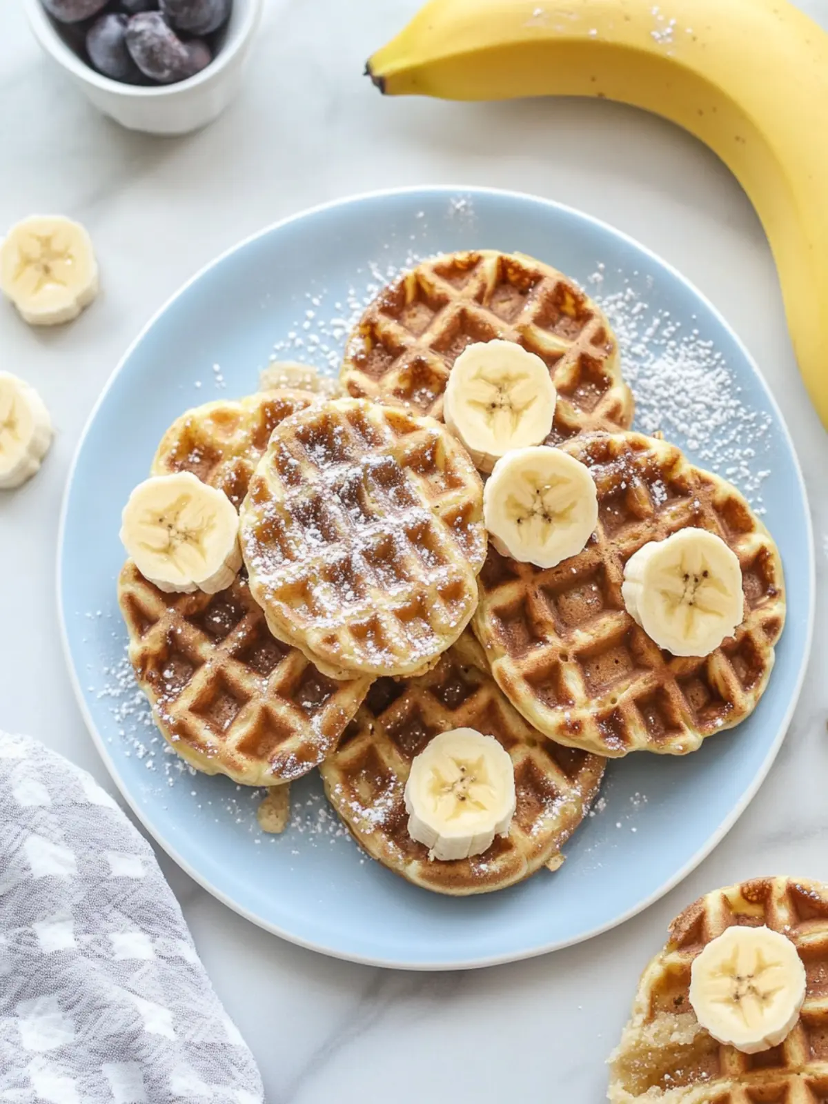 Mehlfreie Bananen-Hafer-Waffeln für gesunden Genuss zuhause 4 Mehlfreie Bananen-Hafer-Waffeln