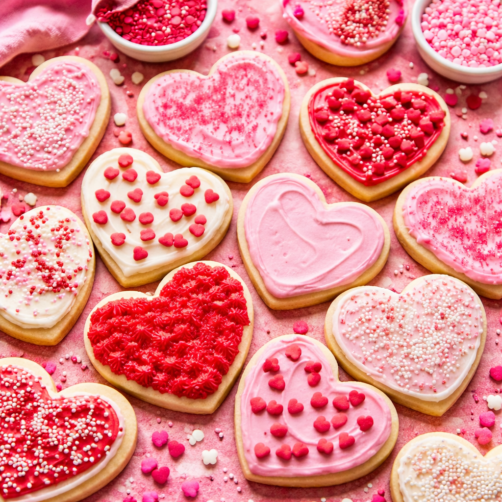 Herzplätzchen mit fluffiger Buttercreme: Liebe auf den ersten Biss 2 Herzplätzchen mit fluffiger Buttercreme: Liebe auf den ersten Biss